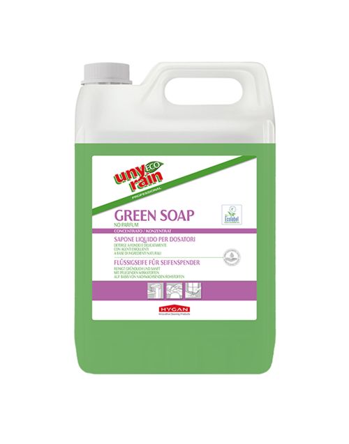 HYGAN UNYRAIN ECO GREEN SOAP NO PARFUM - Sapone liquido mani