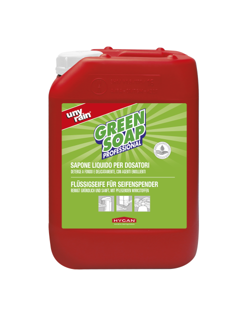 HYGAN UNYRAIN GREEN SOAP PROFUMATO - Sapone liquido per dosatori