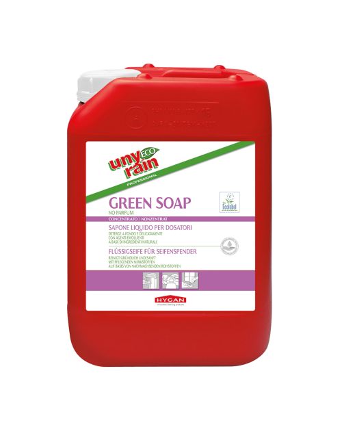 HYGAN UNYRAIN GREEN SOAP NO PARFUM | ECO - Sapone liquido per dosatori