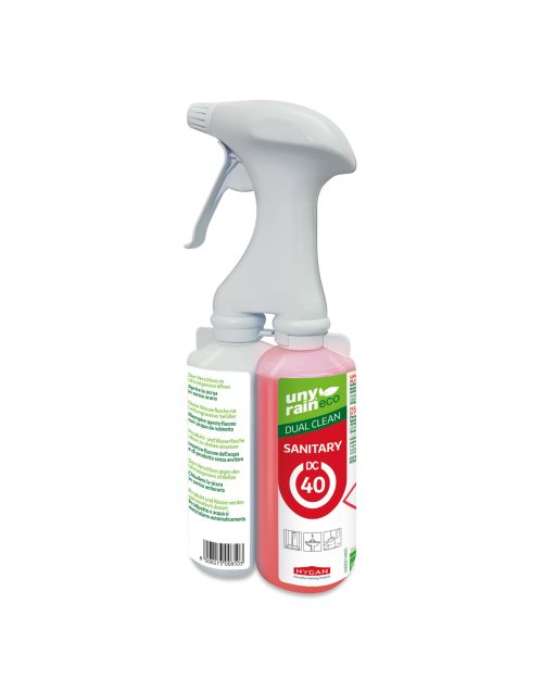 HYGAN UNYRAIN DUAL CLEAN DC 40 - SANITARY confezione da 6 pezzi - Pulitore per sanitari
