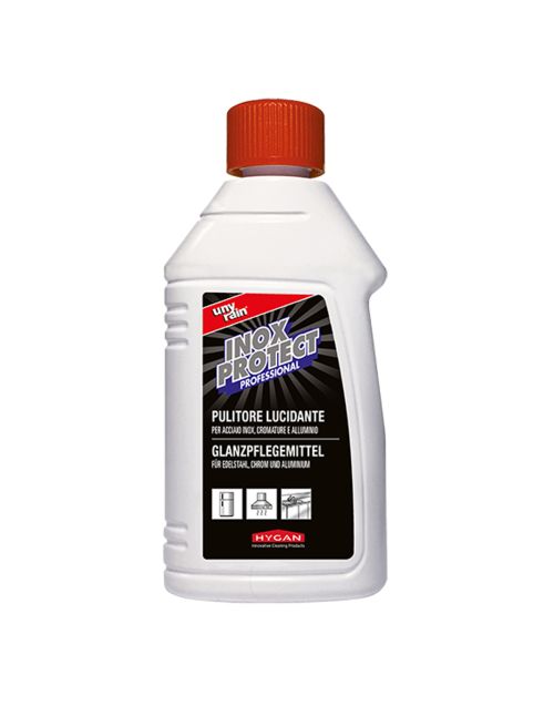 HYGAN UNYRAIN INOX PROTECT - Pulitore lucidante per acciaio inox, cromature e alluminio