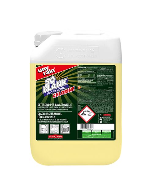 HYGAN UNYRAIN SOBLANK CHLORINE  - Detersivo per lavastoviglie a nastro